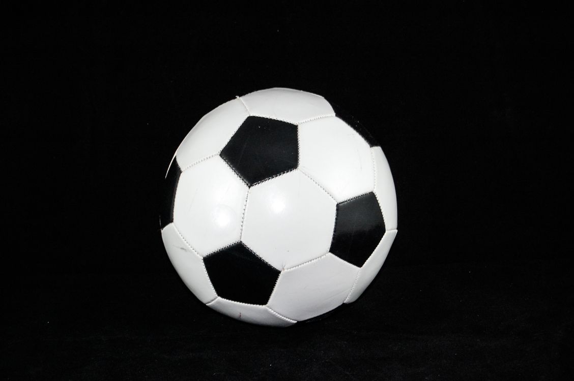 white and black soccer ball