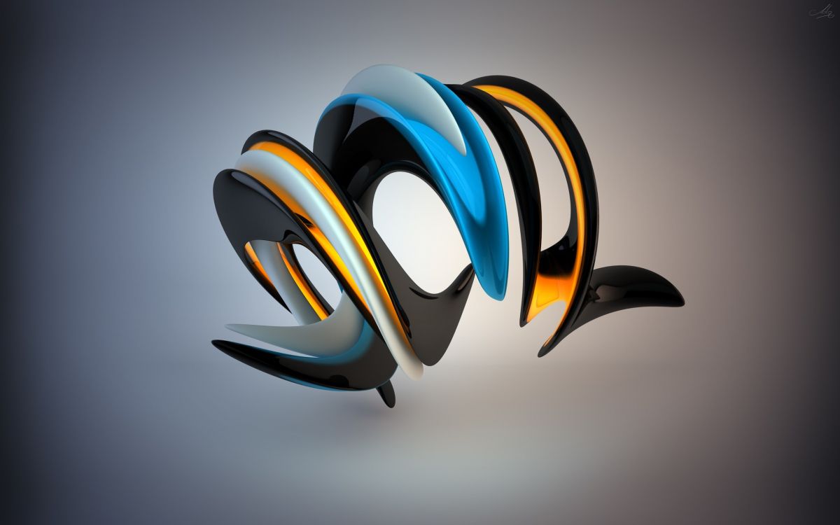 Weiße Und Blaue Spiralillustration. Wallpaper in 2560x1600 Resolution