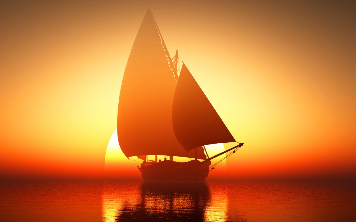 Voile, Bateau, Boutres, Calme, Chaleur. Wallpaper in 3840x2400 Resolution
