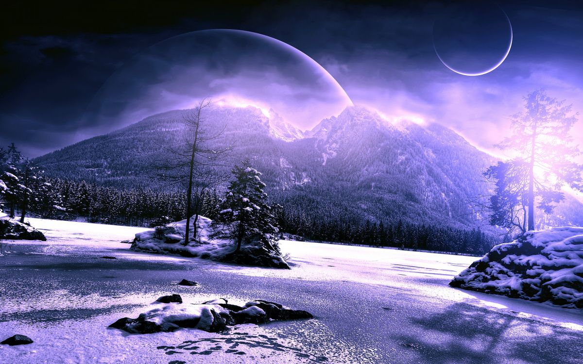这个星球, 冬天, 性质, 气氛, 冻结 壁纸 2880x1800 允许