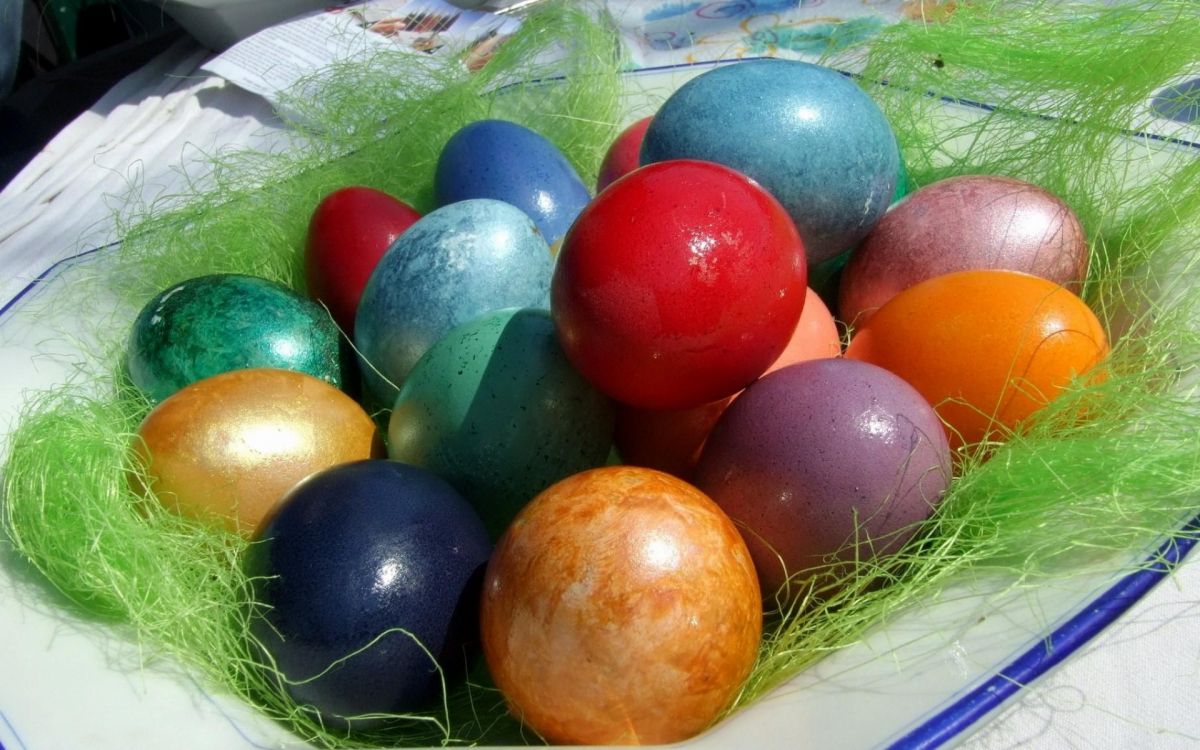 Osterei, Osterhase, Lebensmittel. Wallpaper in 1920x1200 Resolution