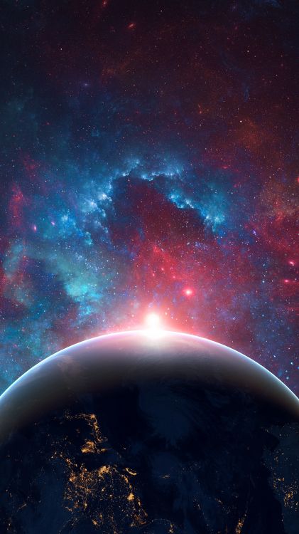 Erde, Smartphone, Ios, Atmosphäre, Astronomisches Objekt. Wallpaper in 4320x7680 Resolution