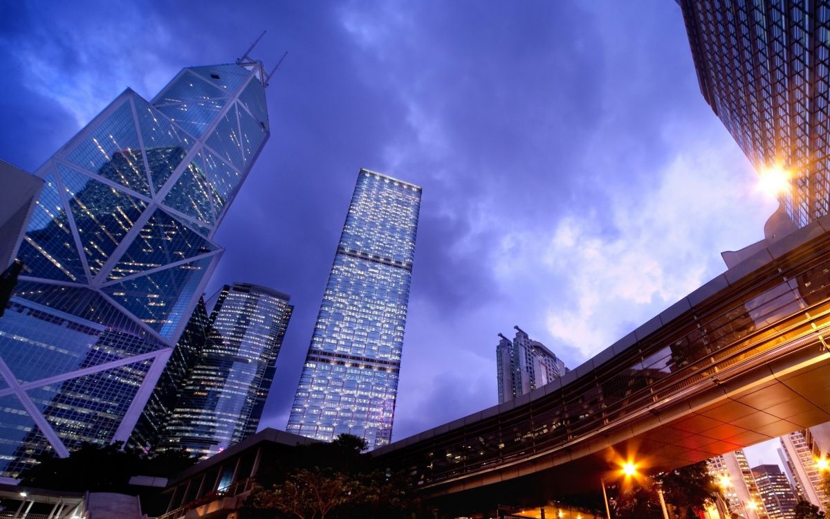 low angle photography of high rise building