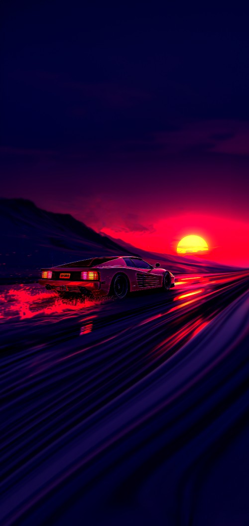 Image ferrari testarossa, automotive lighting, cloud, asphalt, cars