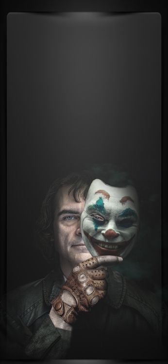 Joker, Auge, Wimper, Kiefer, Hals. Wallpaper in 1080x2340 Resolution