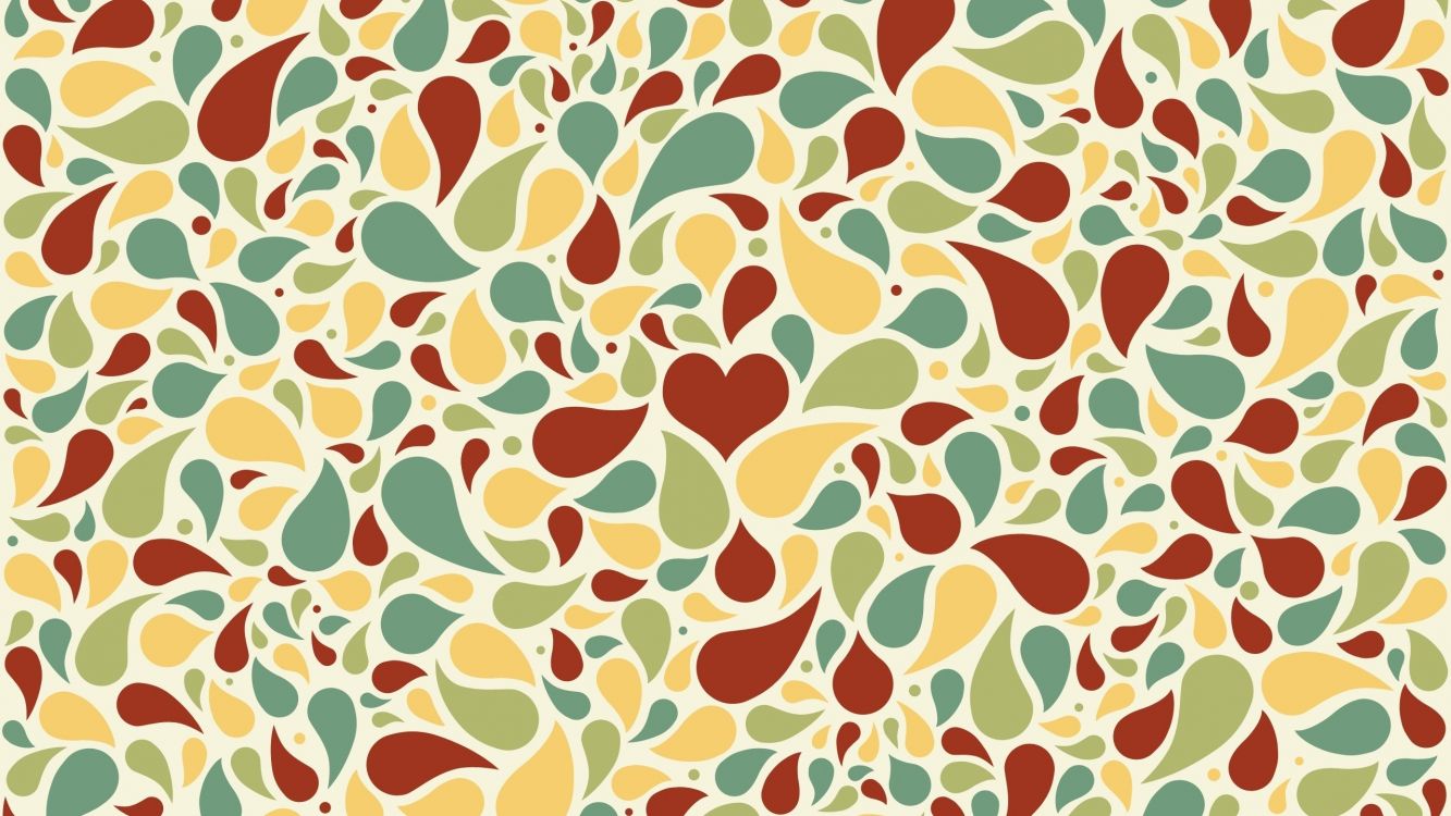 Rote Und Gelbe Herzillustration. Wallpaper in 2560x1440 Resolution