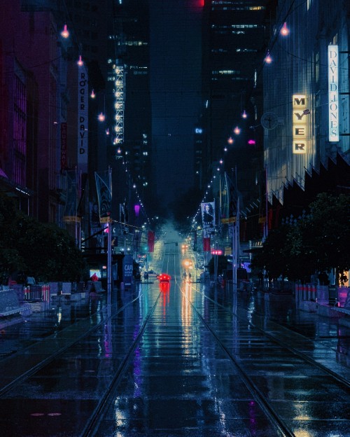 Image city, cityscape, poster, urban area, road