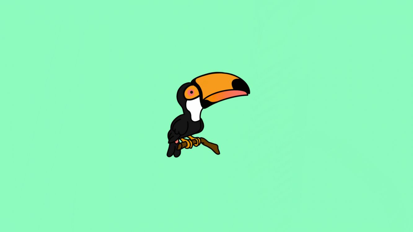 Cartoon, Birds, Toco Toucan, Vogel, Schnabel. Wallpaper in 1920x1080 Resolution