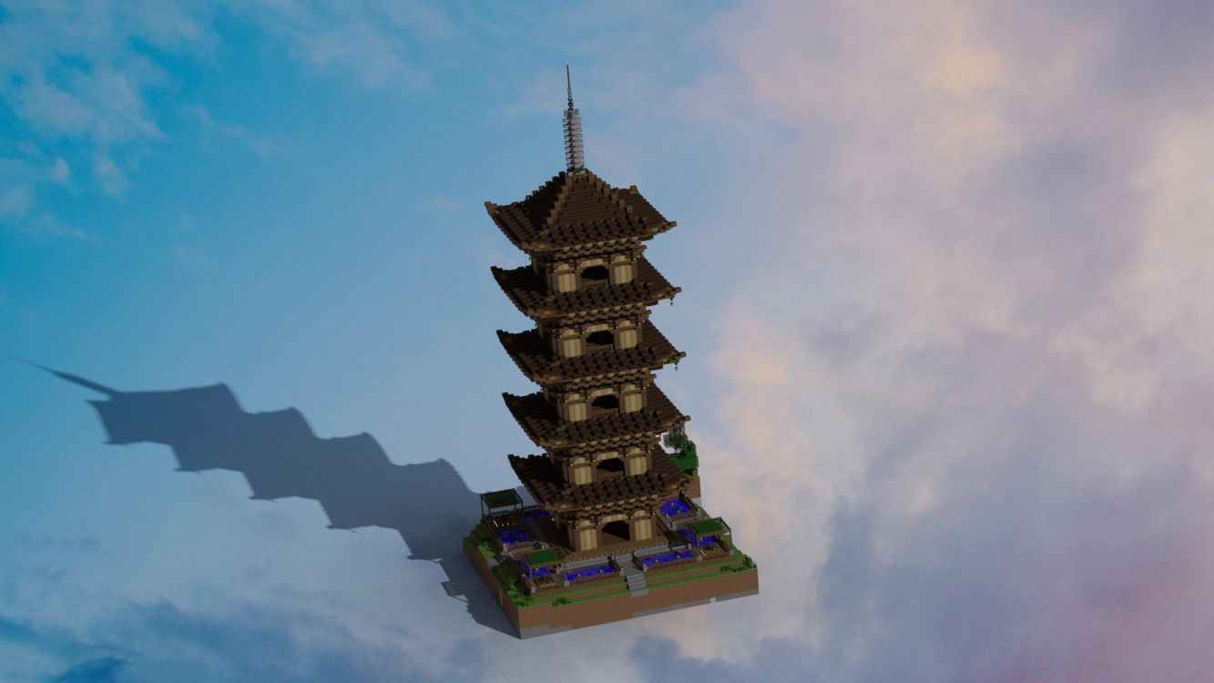 Wahrzeichen, Tageszeit, Chinesische Architektur, Pagode, Fassade. Wallpaper in 2560x1440 Resolution