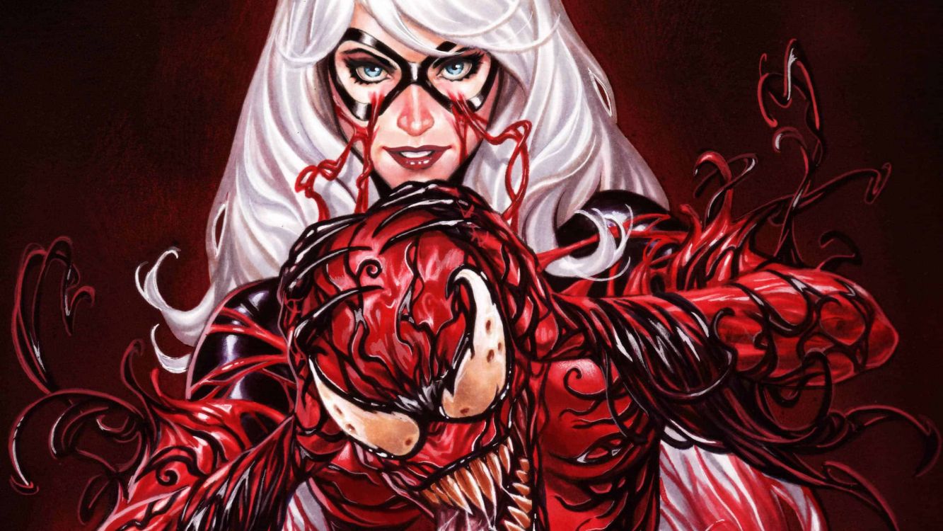 费利西亚·哈迪（Felicia Hardy）, Spider-man, 大屠杀, 惊奇漫画, 红色的 壁纸 3150x1772 允许