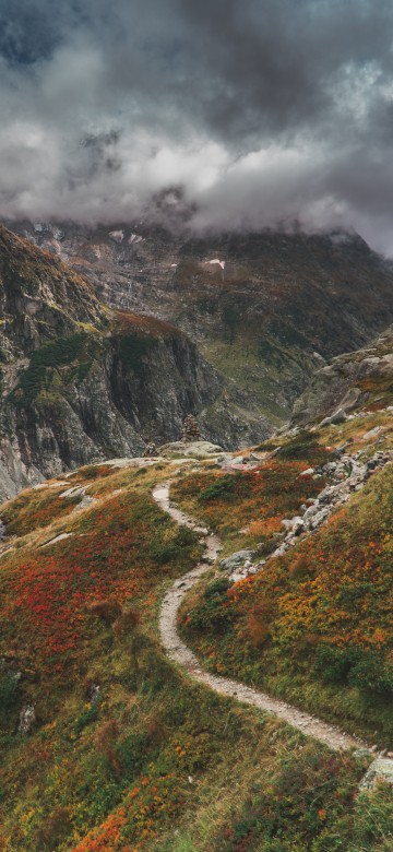 Image mountainous landforms, highland, nature, mountain, natural landscape