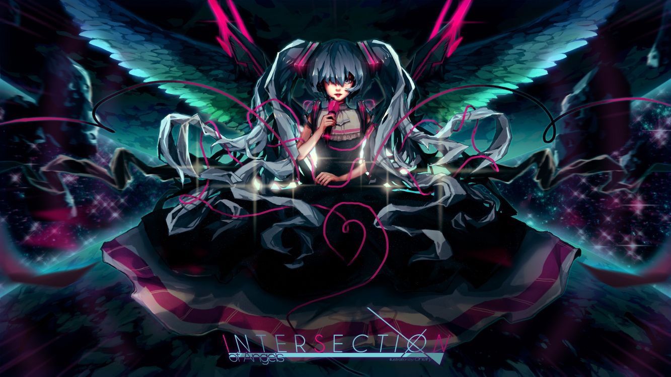 Personnage D'anime Féminin Aux Cheveux Noirs. Wallpaper in 3200x1800 Resolution