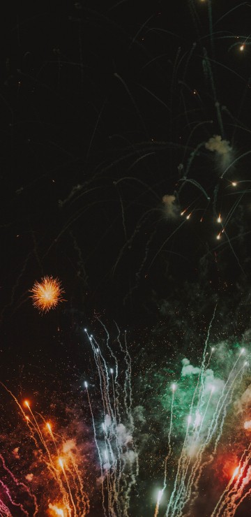 Image fireworks, night, new years day, event, midnight