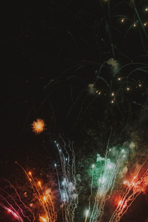 Feuerwerk, Nacht, Neue Jahre Tag, Veranstaltung, Mitternacht. Wallpaper in 3513x5269 Resolution