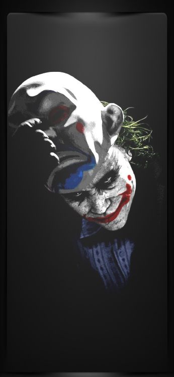 Heath Ledger Joker, Joker, Batman, Fléau, Mâchoire. Wallpaper in 1080x2340 Resolution