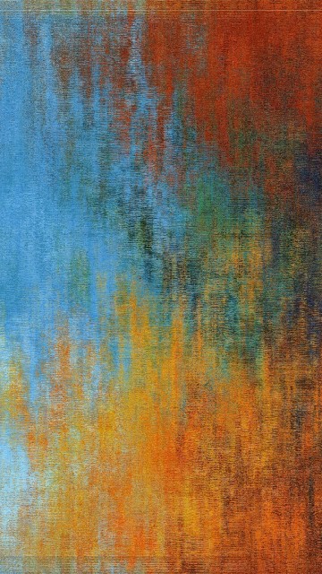 Image blue brown and green abstract painting
