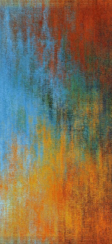 Image blue brown and green abstract painting