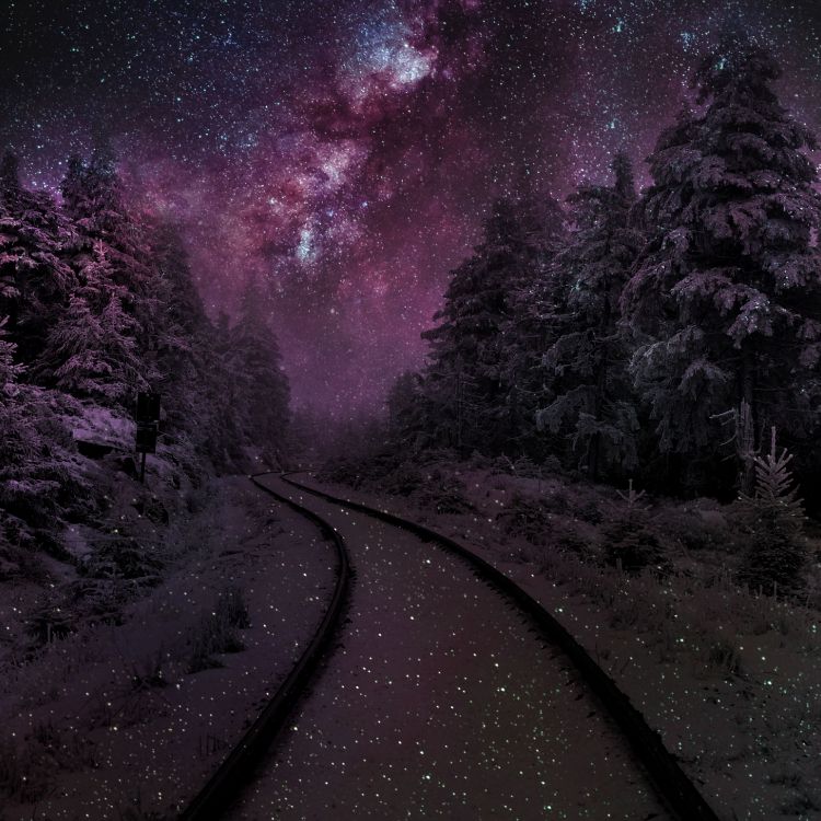 Nuit, Nature, Téléphone, Objet Astronomique, Galaxie. Wallpaper in 3045x3045 Resolution