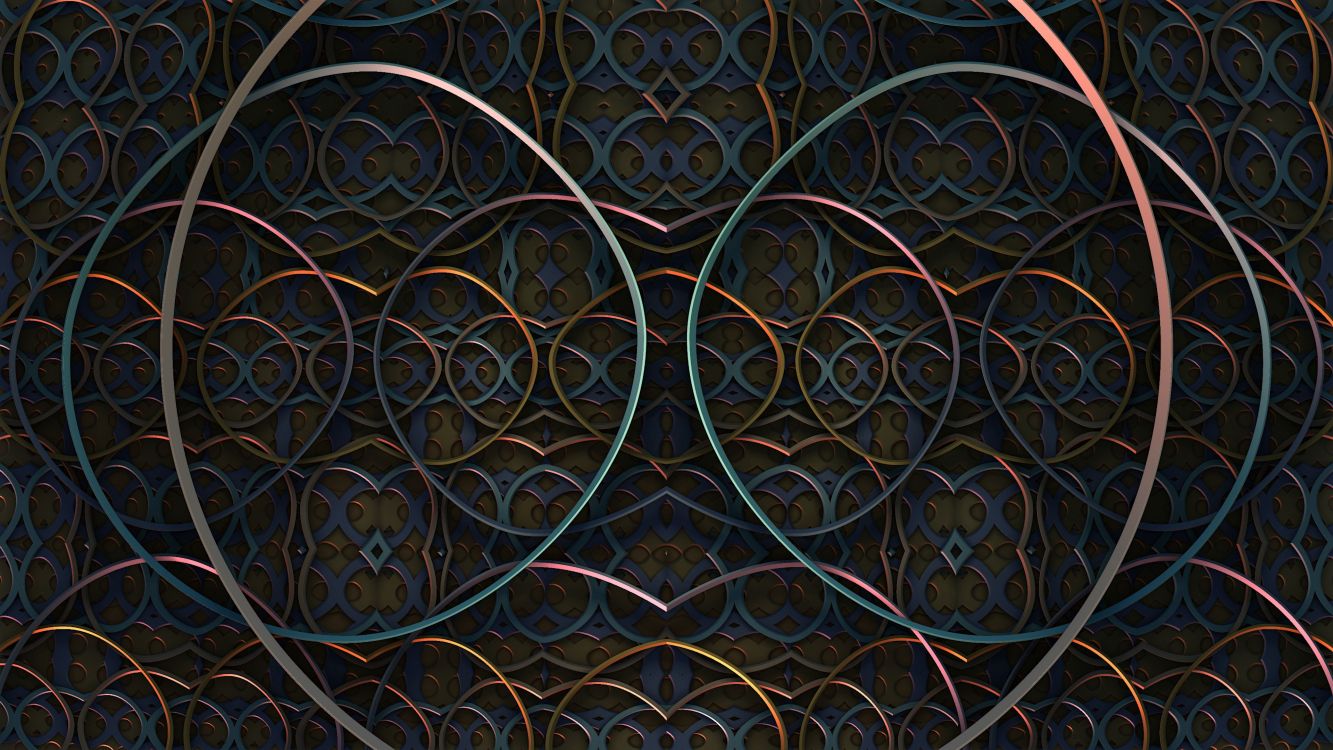 Fractales, Cercle, Conception, Arts Visuels, Symétrie. Wallpaper in 3840x2160 Resolution