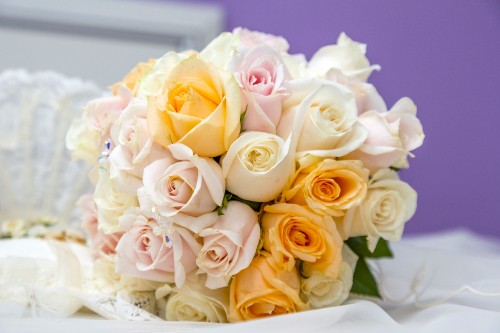 Image flower bouquet, flower, rose, wedding, bride