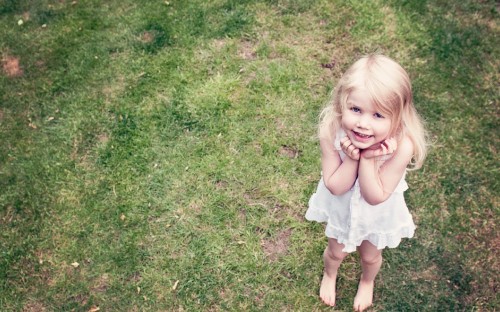 Image child, lawn, infant, plant, spirit