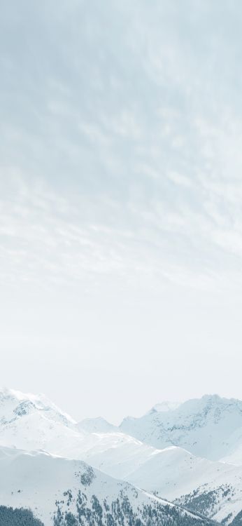 Ios, Manzana, Montaña, Nieve, Pendiente. Wallpaper in 1125x2436 Resolution