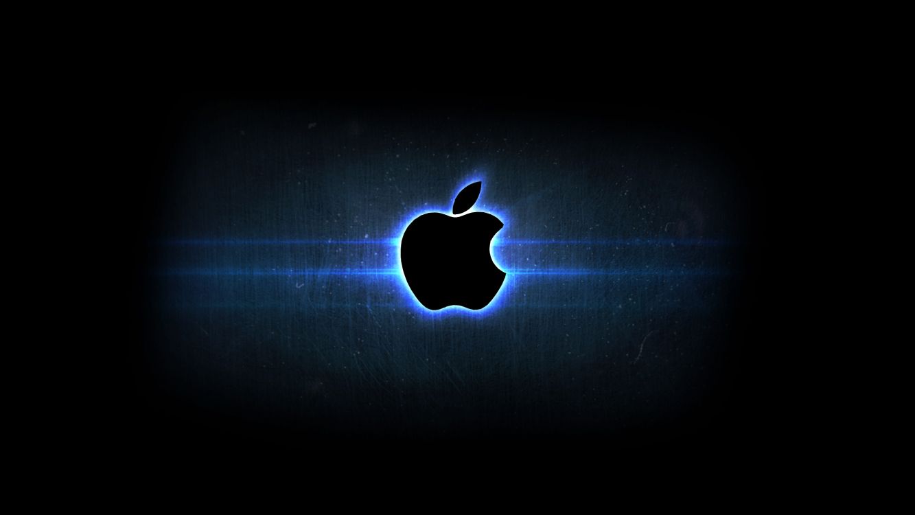 Black Apple Logo In Blue White Stars Background HD Apple Wallpapers  HD  Wallpapers  ID 53982