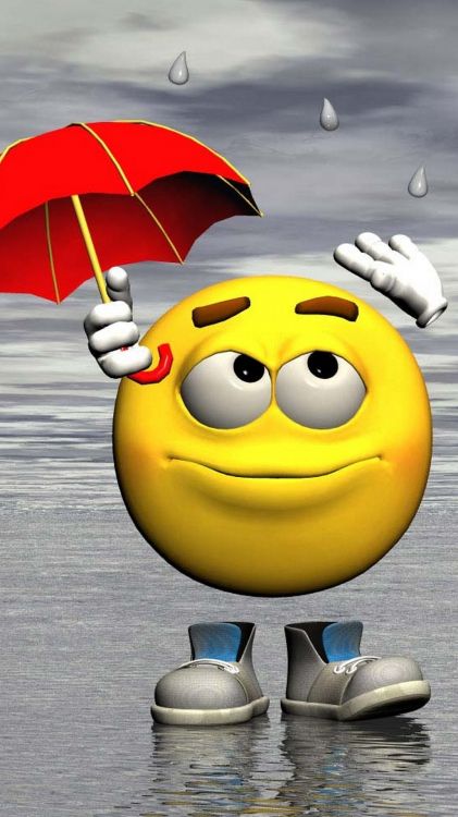 Silly Emoji Gifs, Emoji, Emoticon, Smiley, Umbrella. Wallpaper in 1080x1920 Resolution