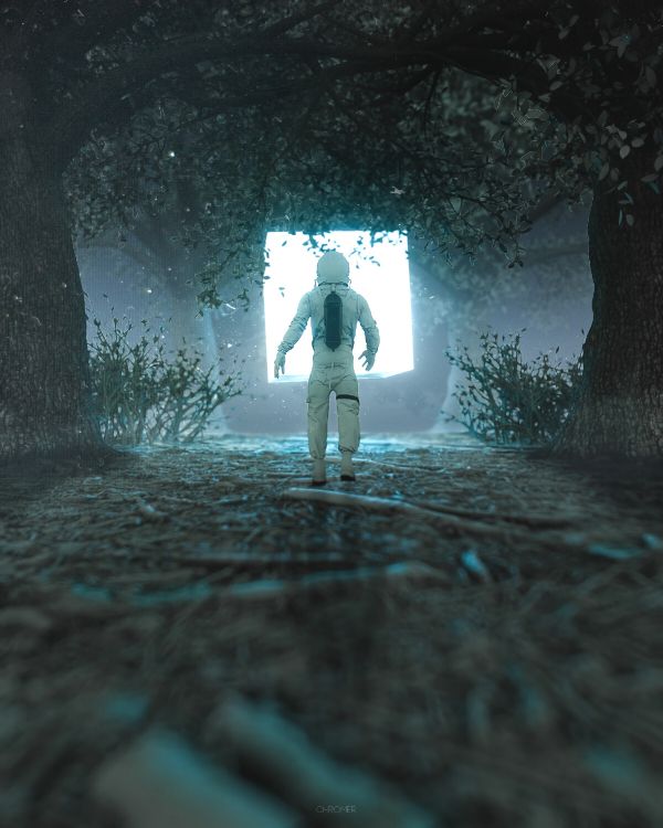 Personne en Veste Noire et Pantalon Blanc Debout Dans le Tunnel. Wallpaper in 2400x3000 Resolution