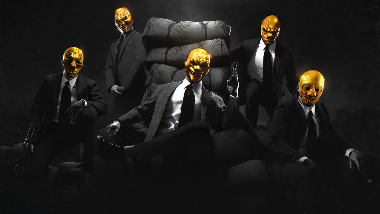 Payday 2, Overkills The Walking Dead, Traje, Equipo, Figura de Acción. Wallpaper in 3840x2160 Resolution