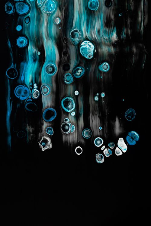 Blaues Und Weißes Licht Digitale Tapete. Wallpaper in 4000x6000 Resolution