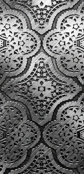 Image black and white floral textile