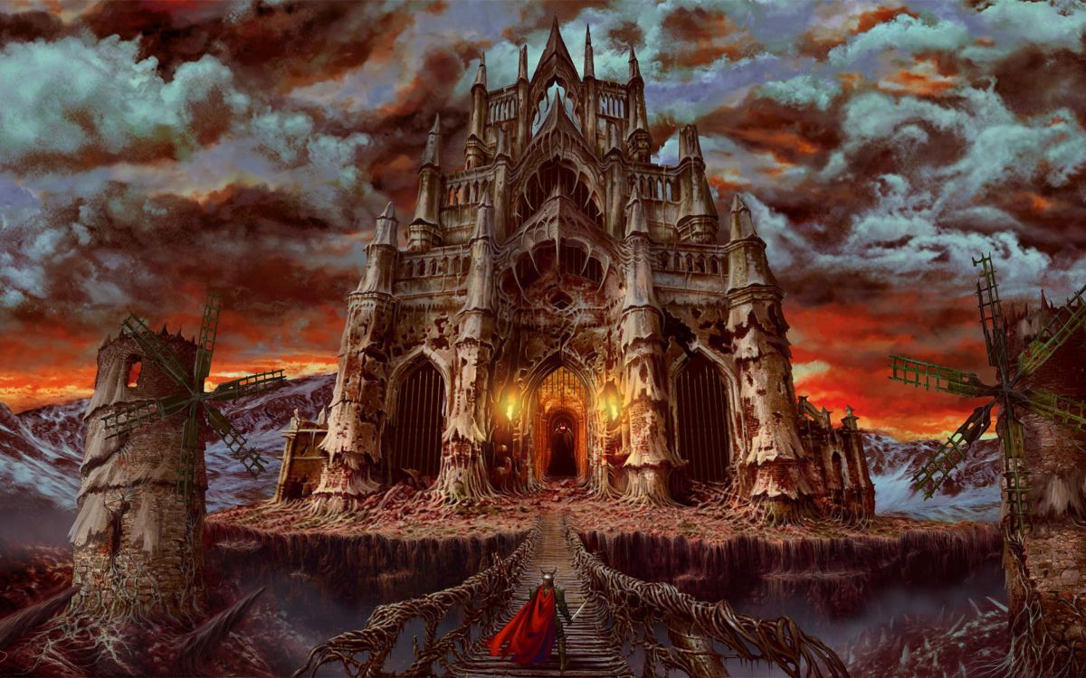 Braunes Betongebäude Unter Bewölktem Himmel Tagsüber. Wallpaper in 2880x1800 Resolution