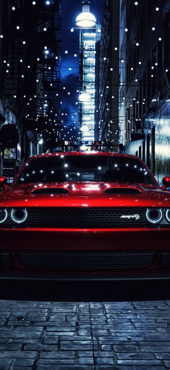 Dodge Demon, Car, Dodge, Dodge Charger SRT Hellcat, Shelby Mustang. Wallpaper in 1080x2340 Resolution
