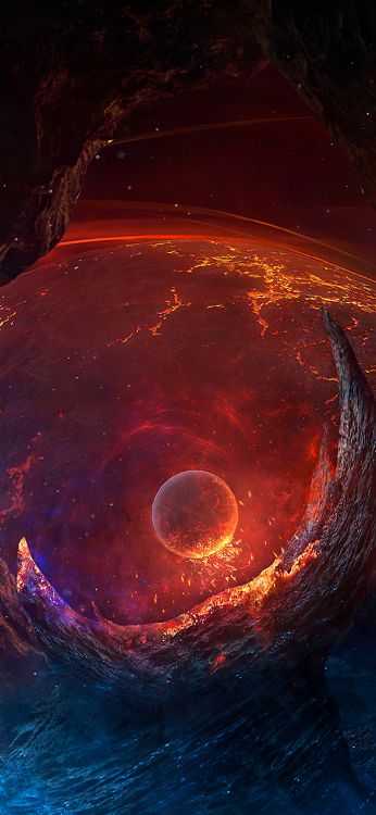 Planète, L'art Numérique, Art, Terre, L'espace de L'art. Wallpaper in 1080x2340 Resolution