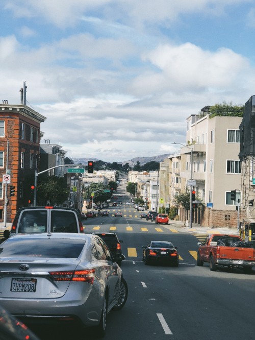 Image san francisco, lane, king, compact car, family car