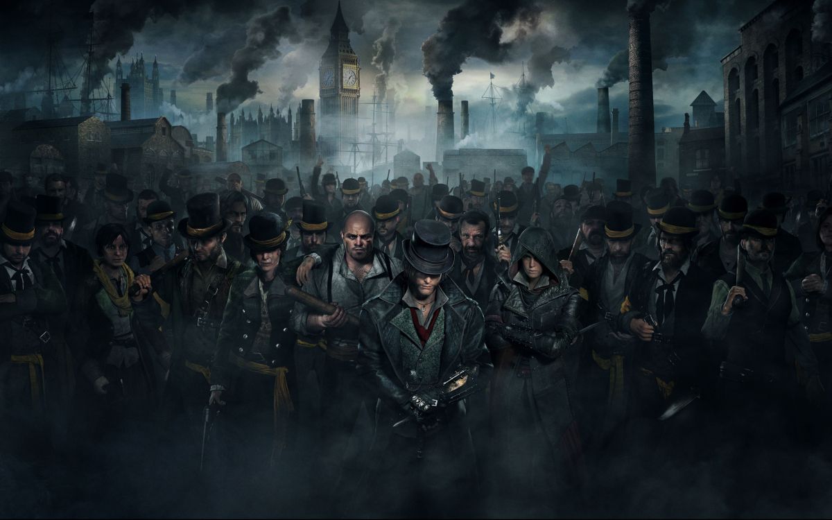 Assassins Creed Sindicato, Assassins Creed Unity, Ubisoft, Multitud, Assassins Creed Syndicate Gang. Wallpaper in 2880x1800 Resolution