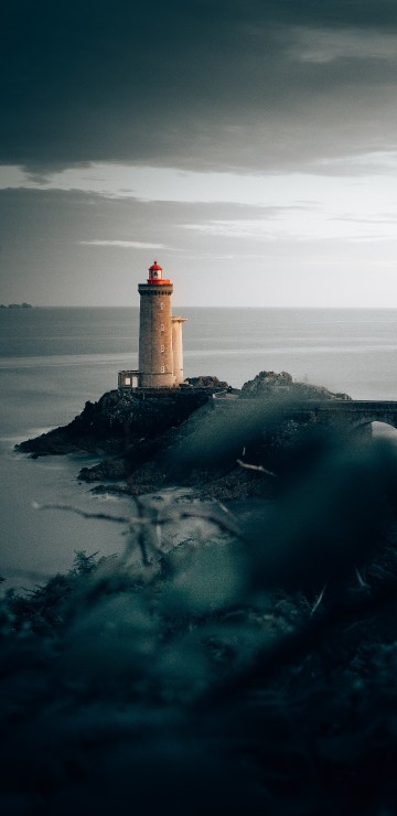 Image le phare du petit minou, fort du petit minou, Lighthouse, crozon, cloud