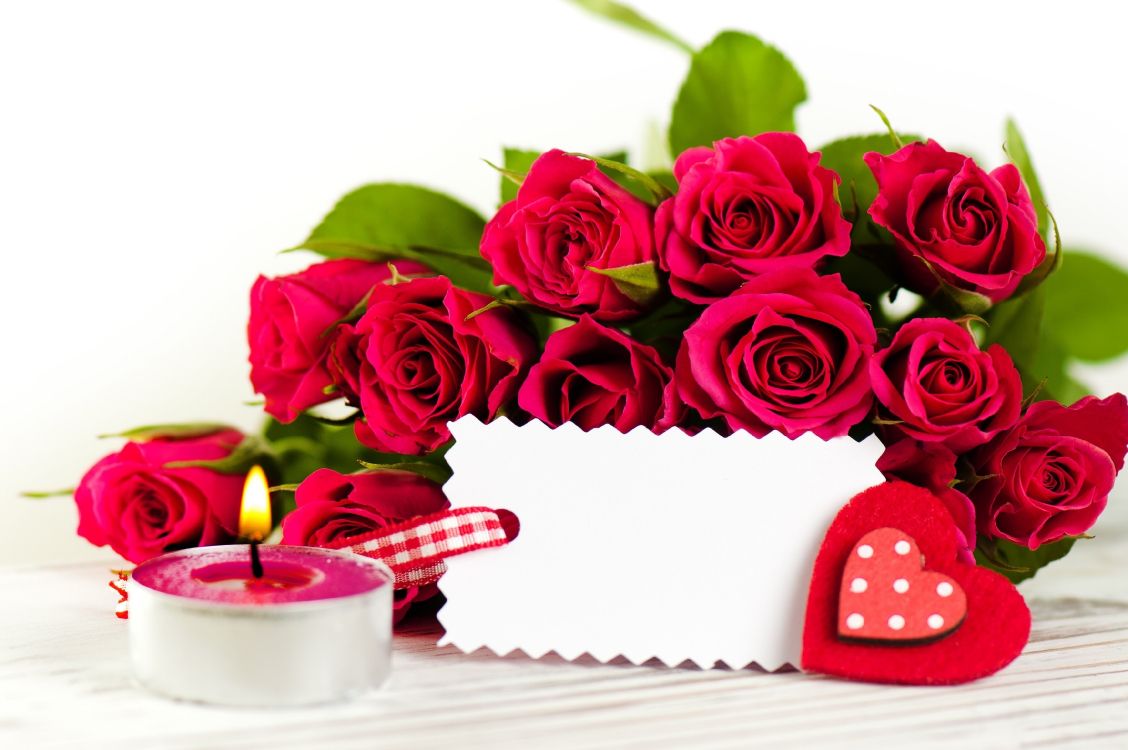 Red Roses on White Book Page. Wallpaper in 3499x2325 Resolution