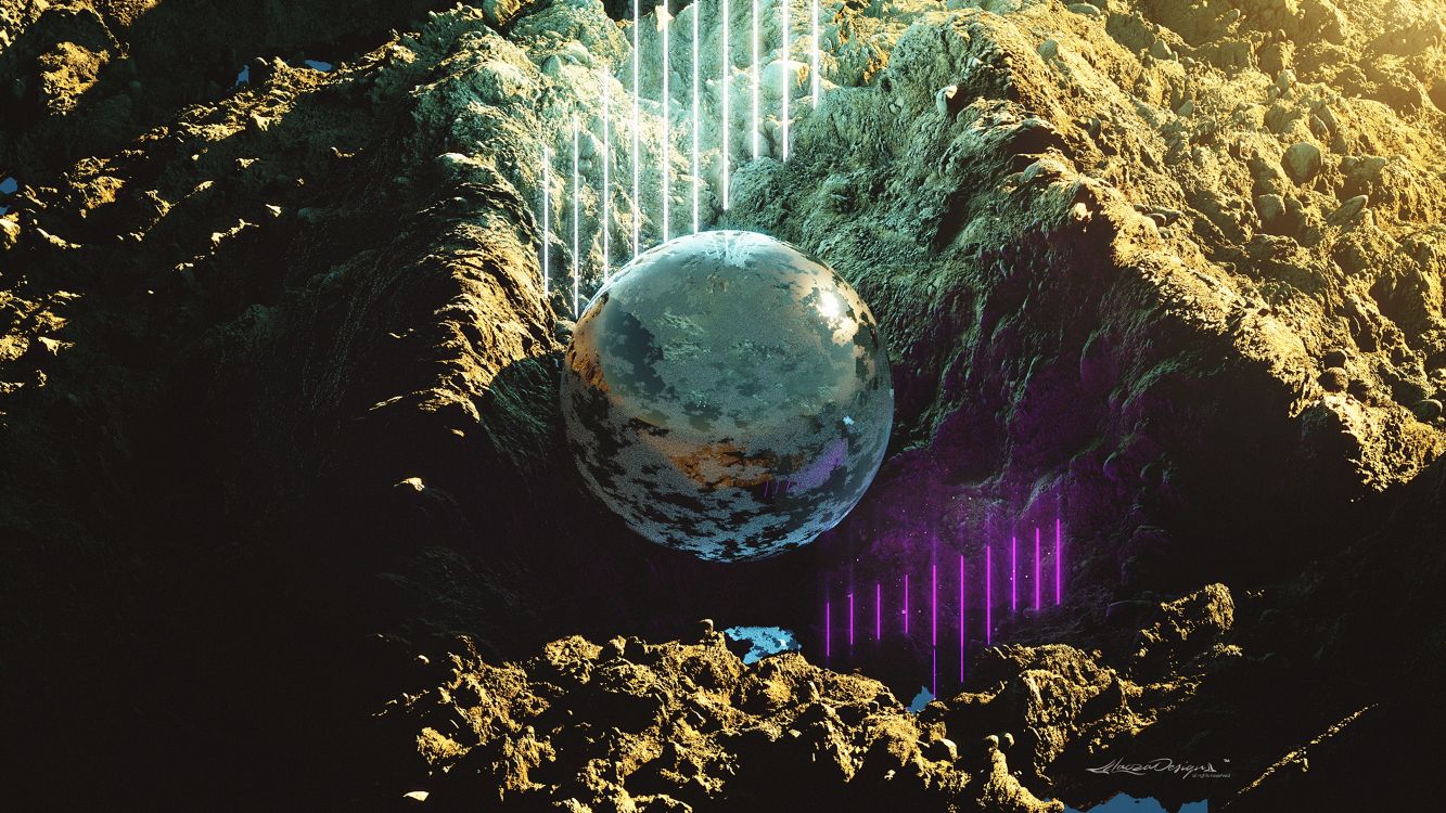 球体, 性质, 反射, 空间, 这个星球 壁纸 3840x2160 允许