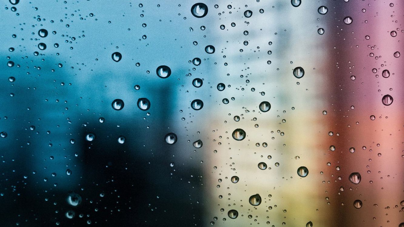 Gotas de Agua en el Panel de Vidrio. Wallpaper in 8000x4500 Resolution