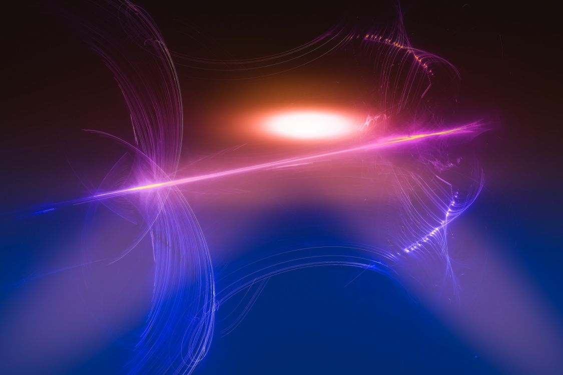 Blaue Und Weiße Lichtstreifen. Wallpaper in 2048x1365 Resolution