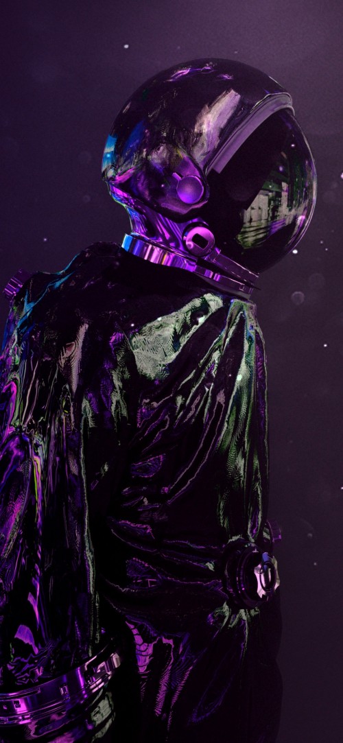 Image darkness, astronaut, purple, dress, violet