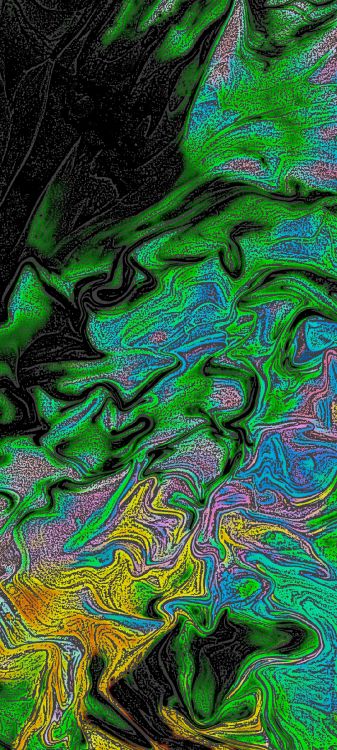 Artes Visuales, Pintura Acrílica, Verde, Aqua, Patrón. Wallpaper in 1080x2400 Resolution