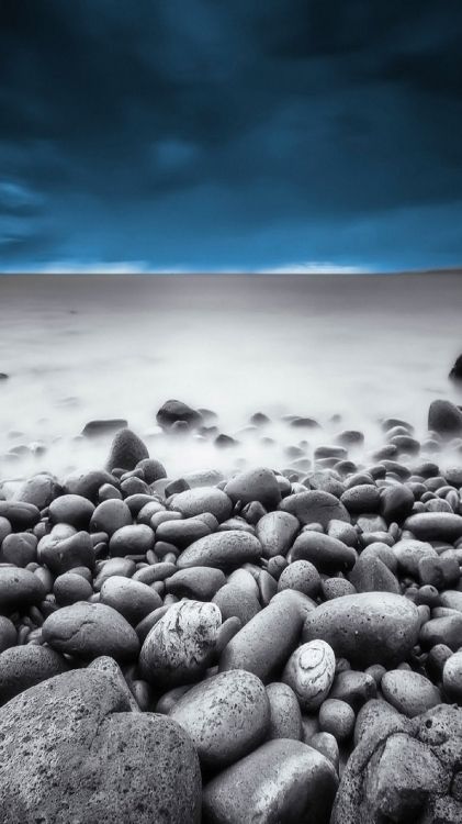 pebble, nature, rock, shore, sea