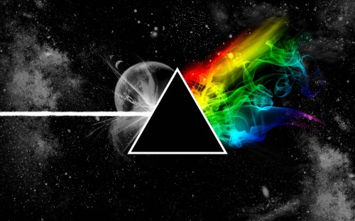 Image Pink Floyd, The Dark Side of the Moon, space, graphic design, astronomical object