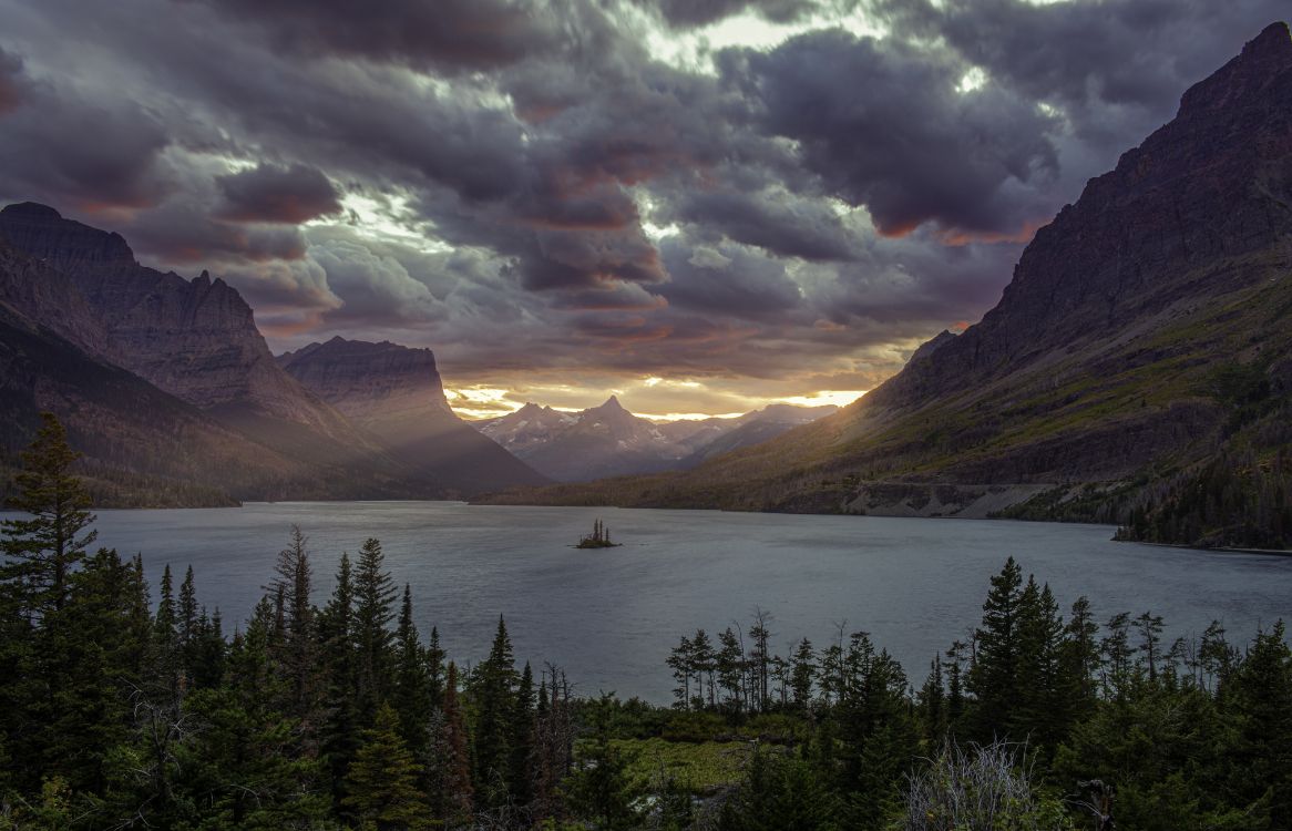 le Parc National de Glacier, Sainte-Marie-Lac, le Parc National De, Parc, Glacier. Wallpaper in 6144x3950 Resolution