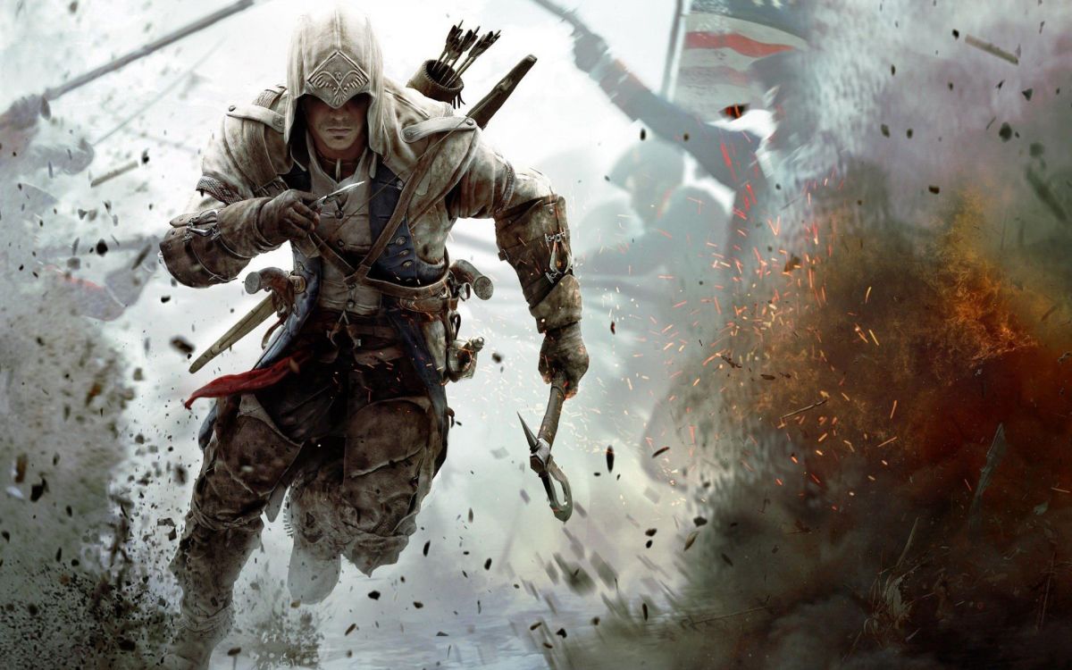 Assassins Creed III, Soldat, Edward Kenway, Connor Kenway, Autel Ibn-LaAhad. Wallpaper in 2880x1800 Resolution