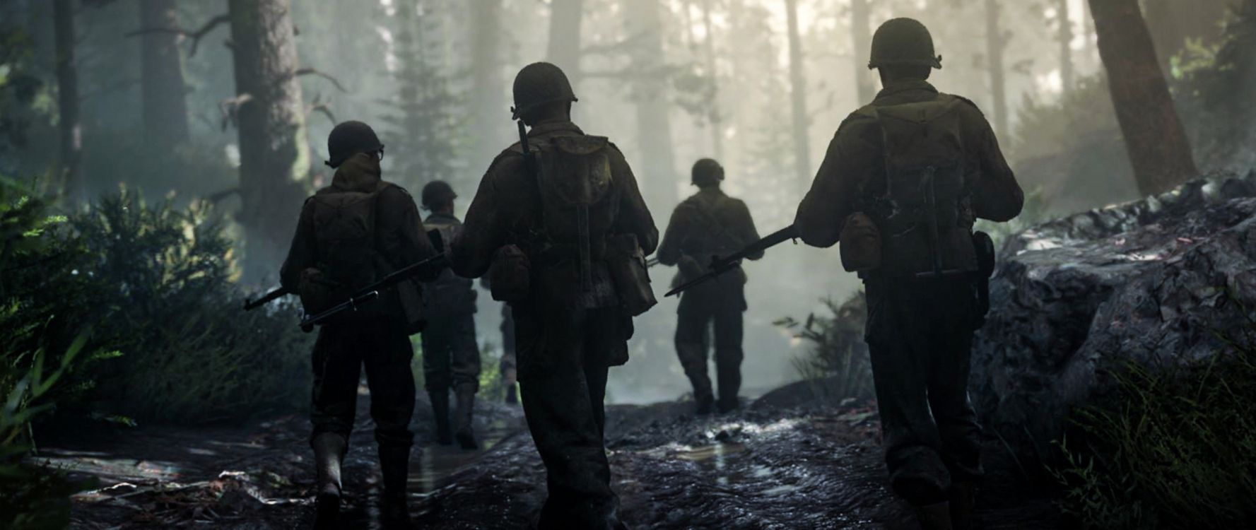 Call of Duty de la Seconde GUERRE Mondiale, Call of Duty World at War, Activision, La Seconde Guerre Mondiale, Forêt. Wallpaper in 2560x1080 Resolution