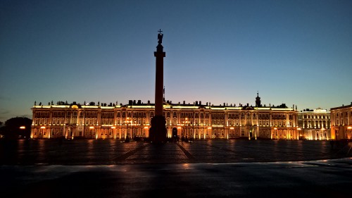 Image silhouette of people walking on street during sunset